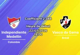 Pronostic Independiente Medellín Vasco da Gama – Estadio Atanasio Girardot Medellín, Copa Sudamericana play-off aller, 22 juillet 2026