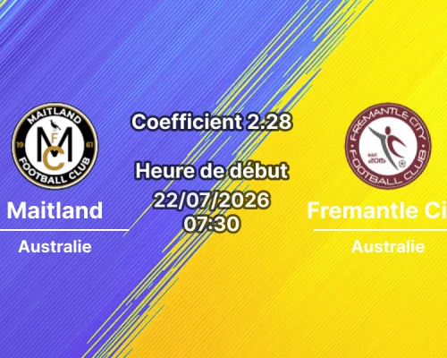 Pronostic Maitland Fremantle City – Maitland Sports Ground Australie, Australia Cup 1/16 de finale, 22 juillet 2026
