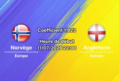 Pronostic Norvège Angleterre – Hard Rock Stadium Miami, quart de finale Coupe du Monde 2026, 11 juillet 2026