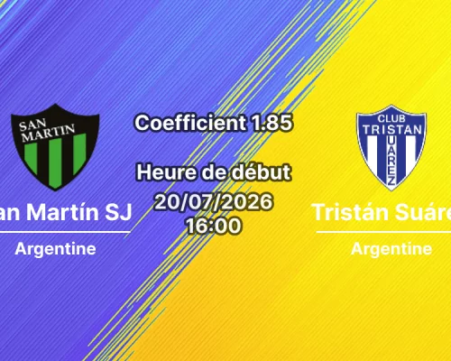 Pronostic San Martín San Juan Tristán Suárez – Estadio Ingeniero Hilario Sánchez San Juan, Primera Nacional Argentine Round 21, 20 juillet 2026
