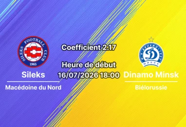 Pronostic Sileks Dinamo Minsk – Training Centre Petar Milosevski Skopje, Ligue Conférence UEFA 1er tour qualif retour 16 juillet 2026