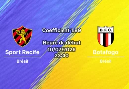 Pronostic Sport Recife Botafogo – Ilha do Retiro Recife, Campeonato Brasileiro Série B, 10 juillet 2026