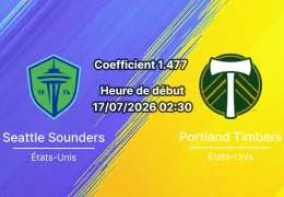 Pronostic Sounders de Seattle Timbers de Portland – Lumen Field, Cascadia Derby MLS 17 juillet 2026
