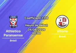 Pronostic Athletico Paranaense Vitoria Salvador – Estadio Manoel Barradas, Salvador, Copa do Brasil 1/8 de finale retour 4 août 2026