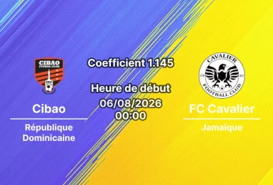 Pronostic Cibao FC Cavalier FC – Estadio Cibao FC, Santiago de los Caballeros, CONCACAF Caribbean Cup 2026 Groupe B Journée 1, 6 août 2026