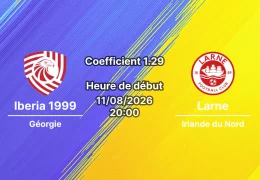 Pronostic Iberia 1999 Larne — Mikheil Meskhi Stadium, Tbilisi, Ligue Europa 2026/27, 11 août 2026