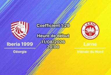 Pronostic Iberia 1999 Larne — Mikheil Meskhi Stadium, Tbilisi, Ligue Europa 2026/27, 11 août 2026