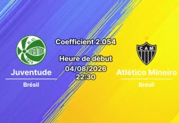 Pronostic Juventude Atlético Mineiro – Estádio Alfredo Jaconi, Caxias do Sul, Copa do Brasil 1/8 de finale retour 4 août 2026