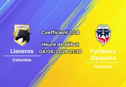 Pronostic Llaneros Fortaleza Zipaquira – Estadio Bello Horizonte Rey Pelé, Villavicencio, Liga BetPlay Clausura 2026 Journée 5, 4 août 2026